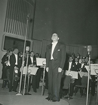 Stravinskij in Auditorium Rai a Torino nel 1954